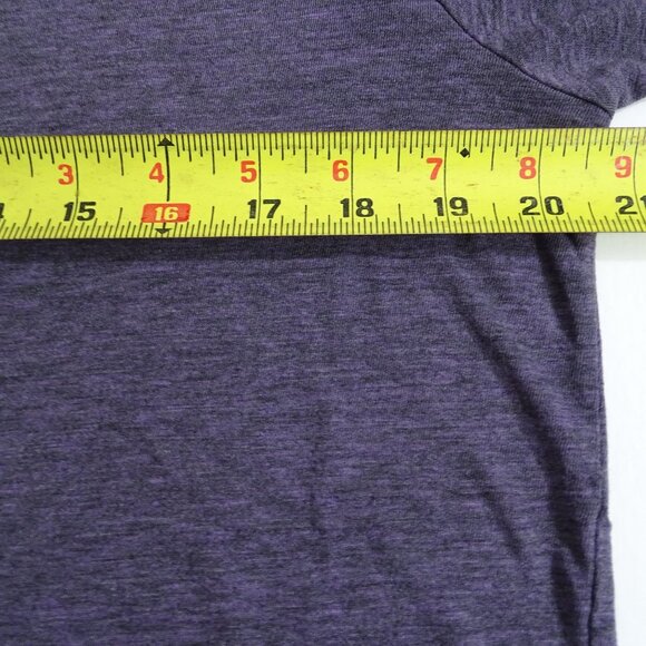 OP Mens Heather Purple Crewneck T-Shirt Size M 38 40 Short Sleeve Casual Classic - Picture 5 of 8